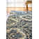 Tapis bleu / beige Amy