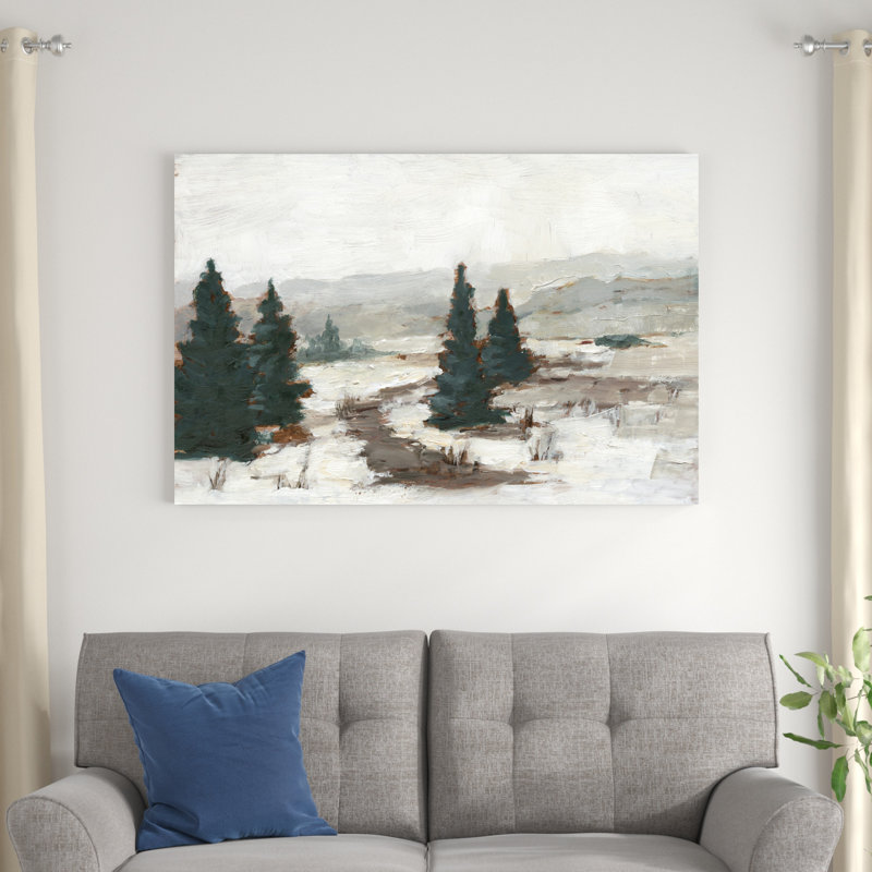 " Melting Snow I " by Ethan Harper Painting Print, 32" H x 48" W