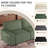 Modern Loveseat Sofa For Living Room, 87-Inch Corduroy Sofa, Spring Cushions, Solid Wood Frame, Easy Assembly For Small Spaces - Green-598095329