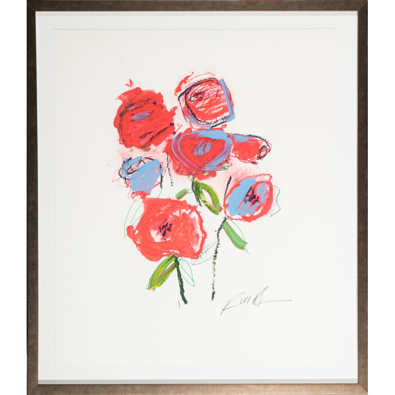 Love You More - Flower 4 Print by Robert Robinson