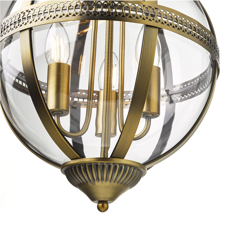Silber 1 - Light Bulb Pendant, 3, Antique Brass