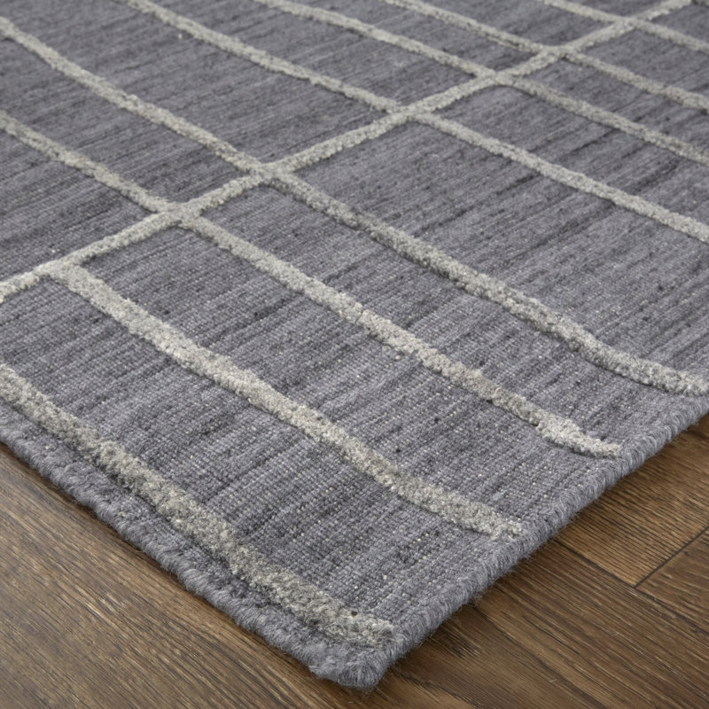 Haverhill Transitional Solid, Gray/Silver Area Rug, Rectangle 5' x 8'