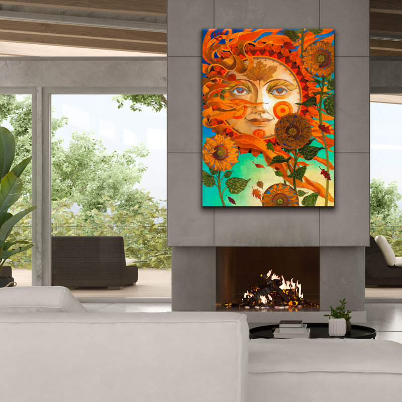 «Autumn Sun» par David Galchutt, art mural sur toile, H 54 po x l 40 po x P 1,5 po