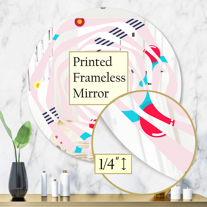 Miroir mural Whirl, H 31,5 po x l po
