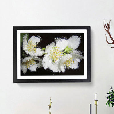 White Jasmine Flowers - Framed Print