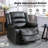 37.1'' Wide Modern and Upholstered Power Faux leather Recliner-1951260637