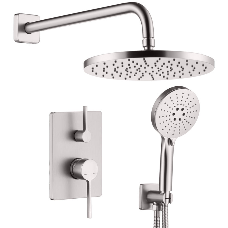 Bathroom Shower System, Brushed Nickel