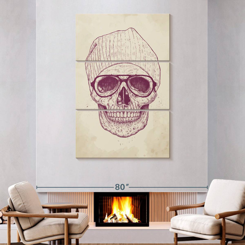 Kerner Cool Skull, 74" H x 48" W