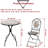 2 - Person Metal Patio Dining Set with Round Table , Cushions Included