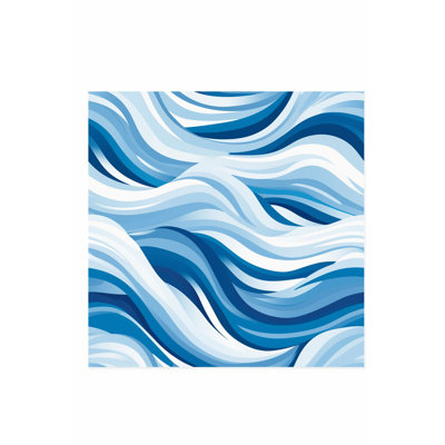 «Beach and Coastal Ocean Waves», reproduction d'art nautique sans cadre