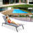 Alterf Outdoor Metal Chaise Lounge