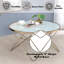 Table basse avec plateau en verre givré