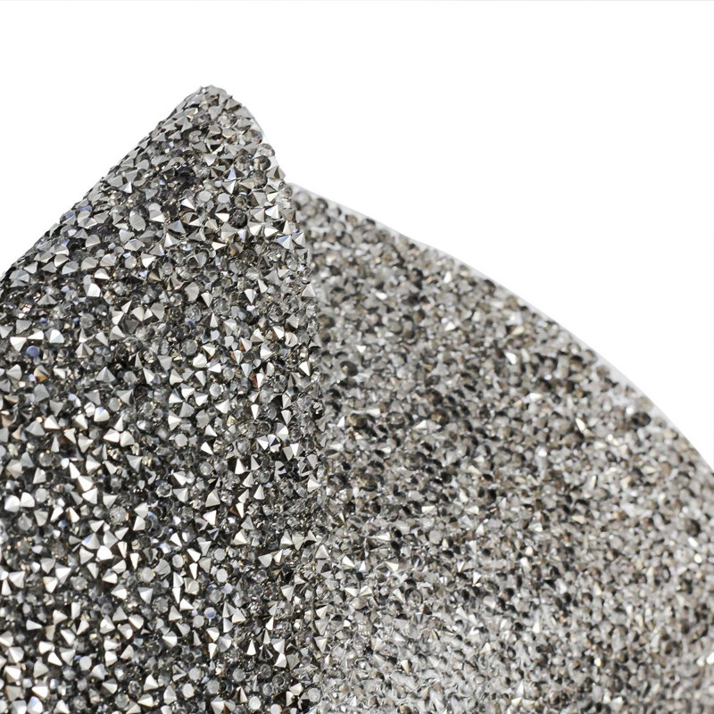 Napperon carré de 14 po Sparkles Home Luminous, Gris anthracite