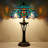 Tiffany Table Lamp Blue Green Stained Glass Desk Lamp 16X16X24 Inches Jewelry Baroque Style Reading Light