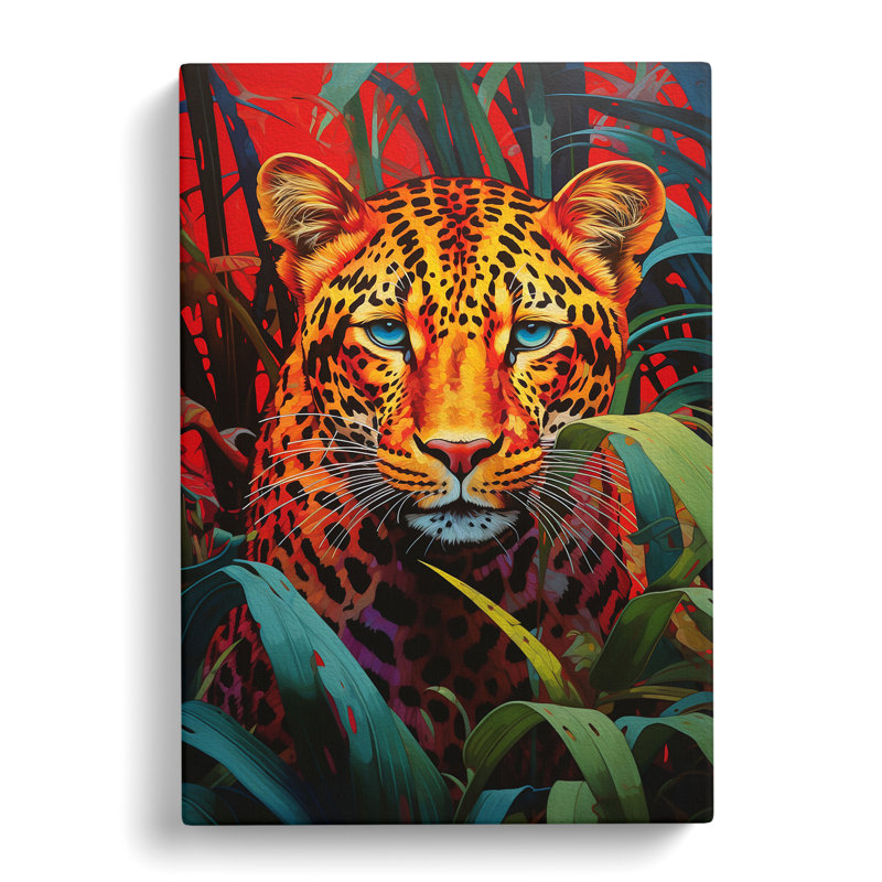 Leopard Colour Field - Wrapped Canvas Print, 76cm H x 50cm W x 3cm D