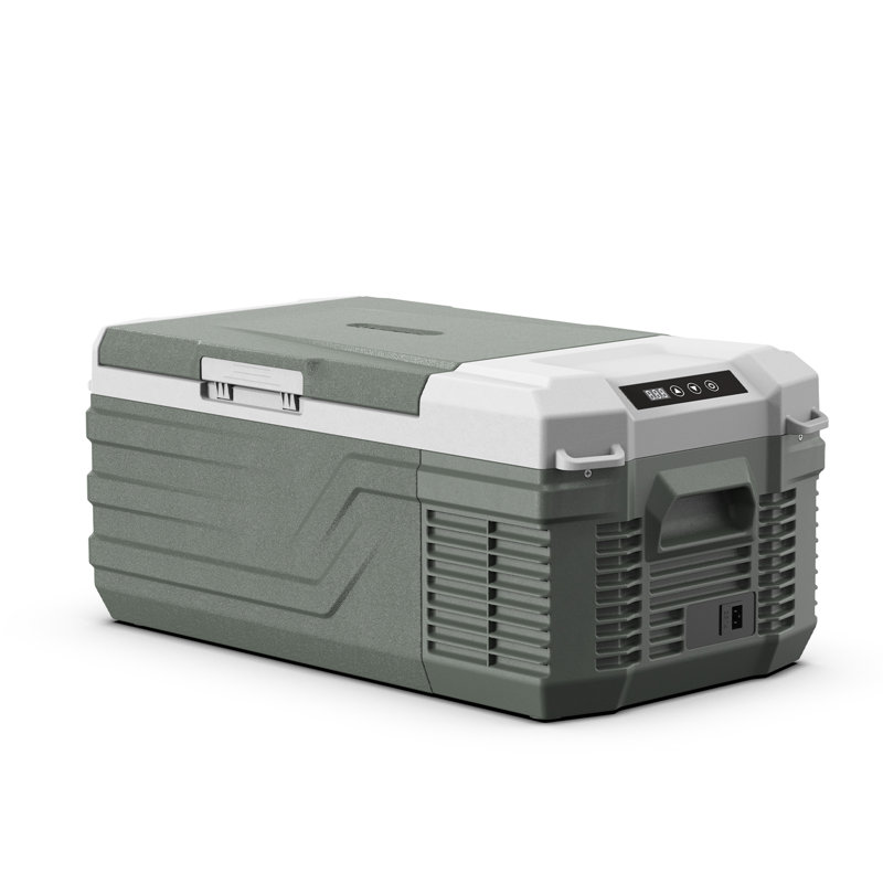 Compact Green HDPE 16 Quart Portable RV Refrigerator