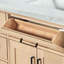 Meuble-lavabo simple en bois massif 48 po avec lavabo en marbre de Carrare 1,5 po Tidworth-208231500-219447702