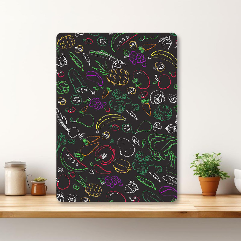 Tempered Glass Cutting Board, 7.9 x 11.8 inches | 100% Antibacterial, Easy-Clean Surface, Non-Slip Silicone Feet | Perfect for Food Prep & Serving, Durable & Stylish Kitchen Essential, Not Dishwasher Safe