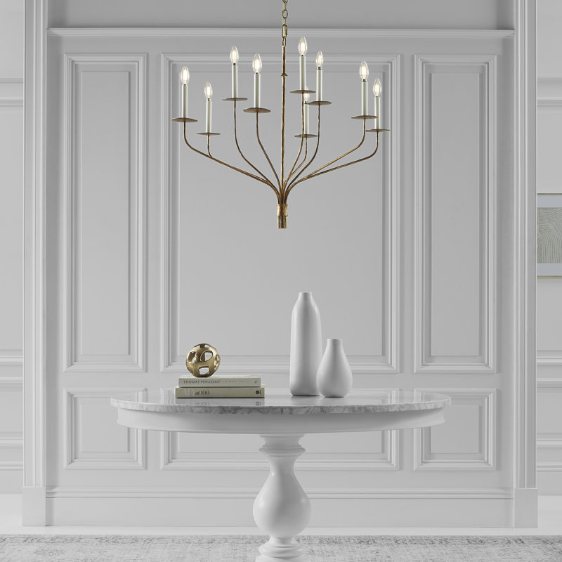 Ian K. Fowler Belfair Large Two-Tier Chandelier, Aged Iron