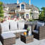 Table basse avec coussins Pe Outdoor