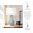 Chinyere Stoneware and Ceramic Table Lamp with Metal Accents and Fabric Shade-91956358