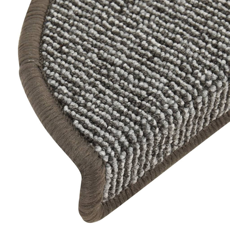 Beaty Non-Slip Stair Tread, Semi-Circle 17cm x 56cm, Grey