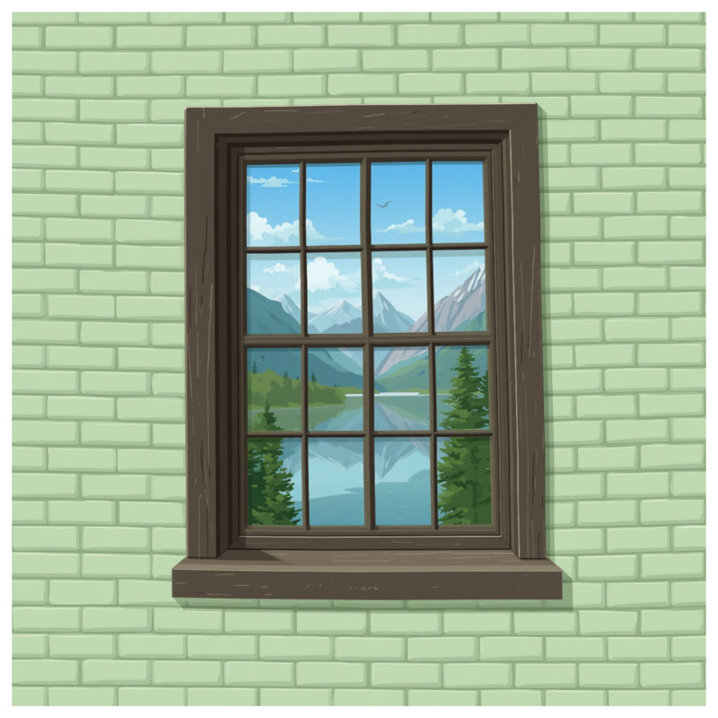 Coussins Mountain View, 26 x 26 inches