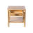 Solid Wood Frame Side Table with Drawer and Shelf for Living Room Bedroom Small Spaces