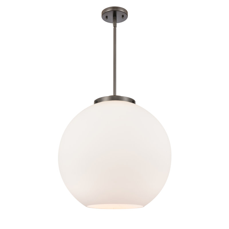 Luminaire suspendu simple à 1 lumière Ralph, Bronze huilé