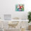 Vase chic encadré de giclée abstraite par Petal Prints Design