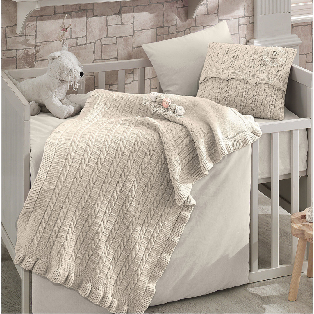 Glenna 6 Piece Crib Bedding Set Greyleigh™ Baby & Kids Color: Beige