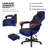 Reclining Computer Chair with Footrest & Detachable Lumbar Support 360 Degree Swivel-183082432