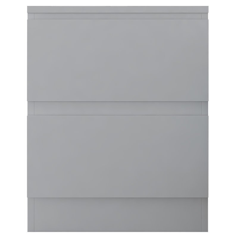 Marclene 40 cm W Bedside Table, White