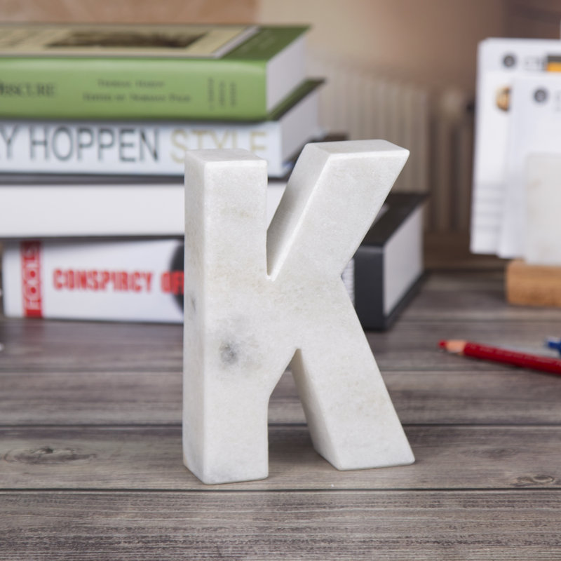 Marble Bookend, Off-White