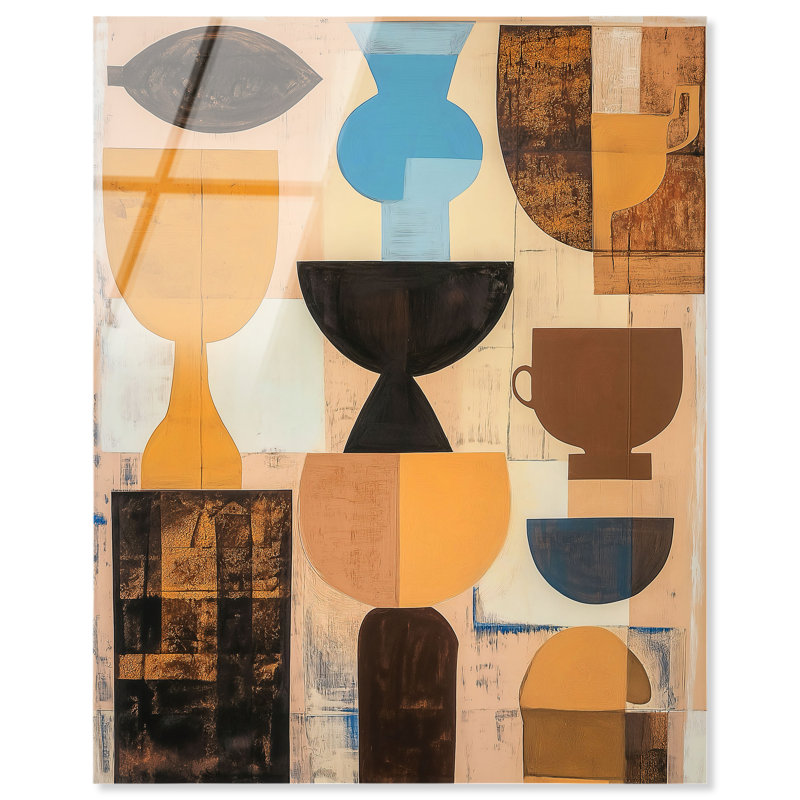 Translucent Tales I High-Gloss Frameless Acrylic Glass Wall Art Abstract Print by Oliver Gal, Ready to Hang, 16 x 20