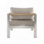 Fauteuil club d'extérieur en aluminium pour patio