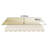 Canopee Manual Retractable Patio Awning with Protective Case 300g POLY-99128858-99128857