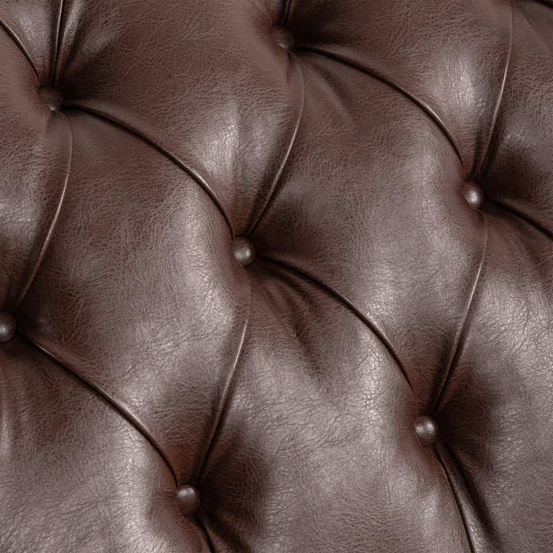 Chaise longue sans accoudoirs touffetée