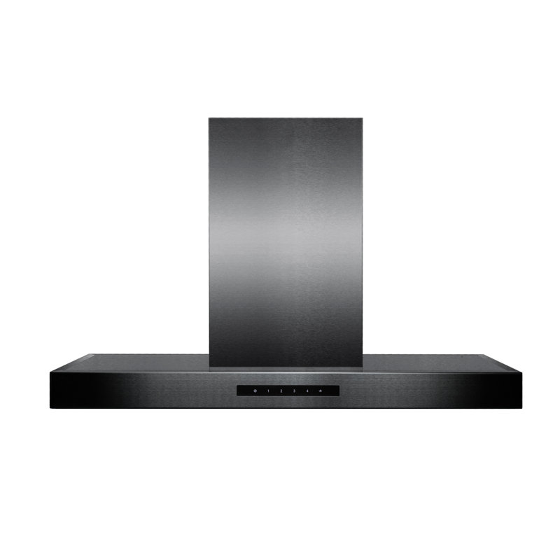 30" 400 CFM Convertible Island Range Hood, Black Stainless Steel, 36"