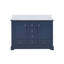 Meuble-lavabo double 48 po X P 22 po D, avec plateau en quartz blanc-1427737516