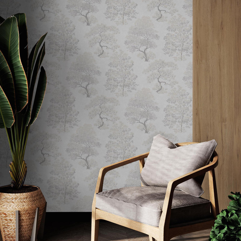 Superfresco Elmwood Duck Egg Wallpaper, Brown