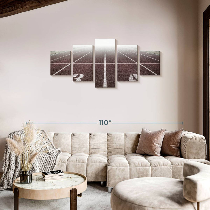 'Race Track, 34" H x 74" W