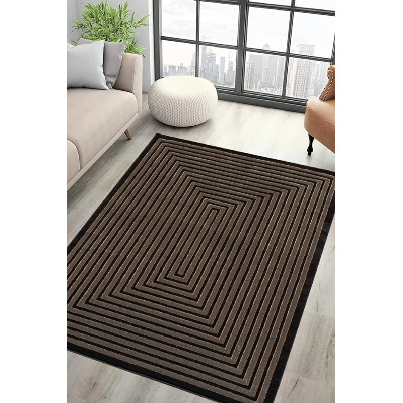Nora Rug Blk, Rectangle 200 x 290 cm