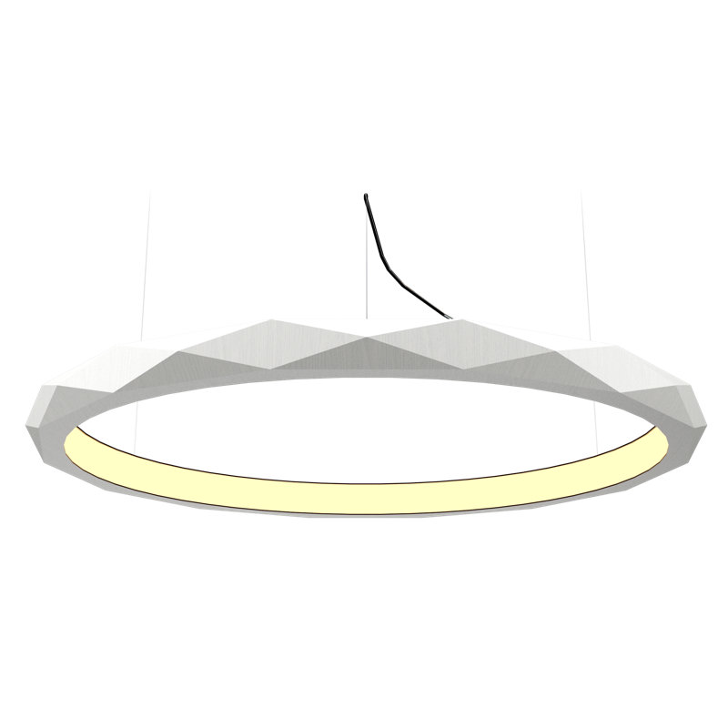 Facetada Pendant, Organic White