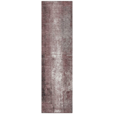 Machine Washable Indoor/Outdoor Xhevrie Blush Rug