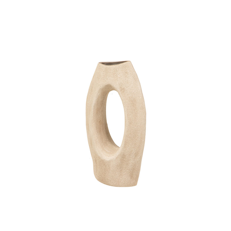 CERAMIC VASE, 40cm, Brown