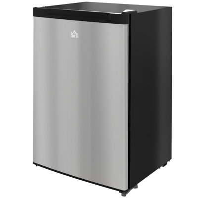 HOMCOM 3.0 Cu.Ft Upright Freezer, Compact Mini Freezer with Reversible Door, Adjustable Thermostat, Low Noise Energy Saving Small Freezer for Home Dorm Apartment Office Silver