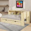 Lit de jour simple avec armoires de rangement spacieuses et ports de charge USB-2138133790