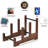 Patent Pending 3-Tier Premium Wood Vinyl Record Holder – 60-LP Capacity Retro Rustic Display Stand for Collectibles