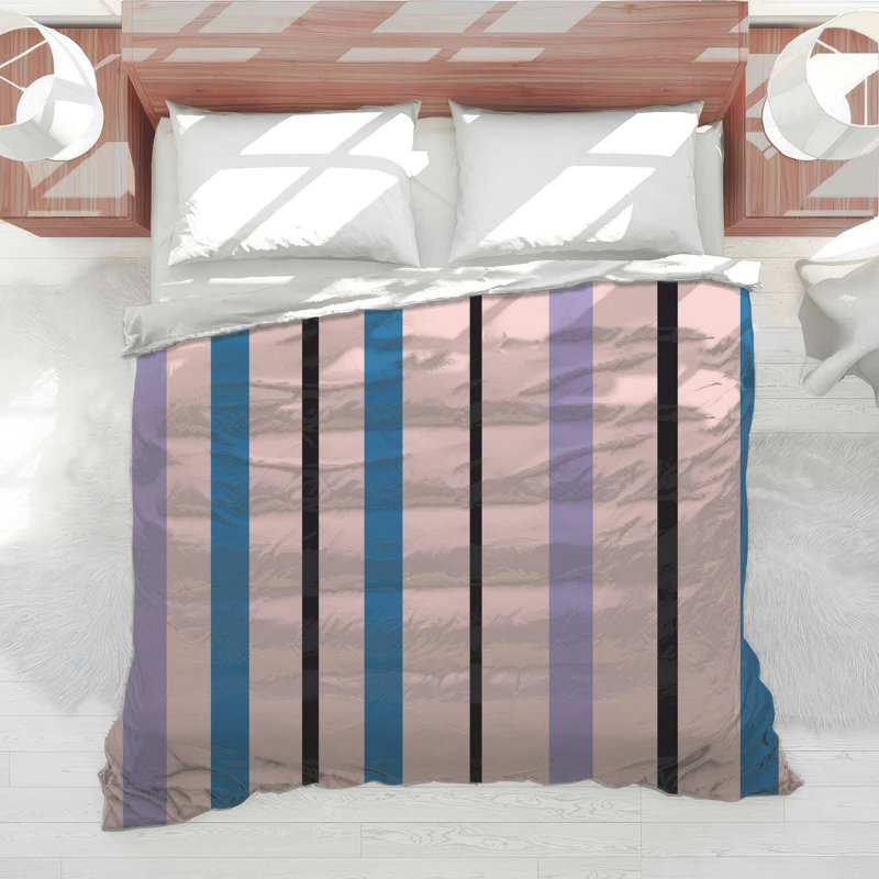 Vertical Striped Pattern Comforter, Twin